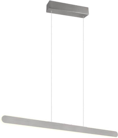 Trio helios - lámpara colgante - aluminio cepillado - incl. 1x SMD 28w - interruptor táctil de 4 niveles - color de luz ajustable