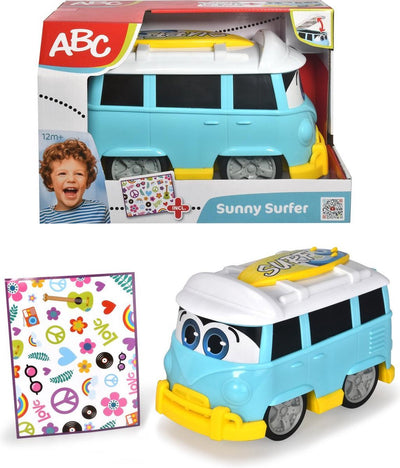 Bus Dickie Sunny Surfer Bus 25 cm con pegatinas