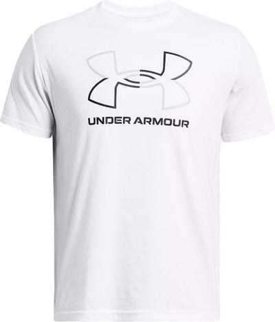 Maglia sportiva da uomo Under Armour UA GL Foundation Update SS-WHT - bianca - grigio mod - nera