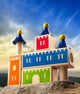 Smartgames castle logix - houten logisch denkspel - 48 ruimtelijke bouwuitdagingen - educatief solospel - vanaf 3 jaar