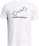 Camiseta deportiva para hombre Under Armour UA GL Foundation Update SS-WHT - blanco - gris mod - negro