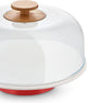 Cúpula Alessi cúpula mattina cúpula de cristal cúpula de queso cubierta de cúpula - bg06 r - rojo - ø 31 cm - de big-game