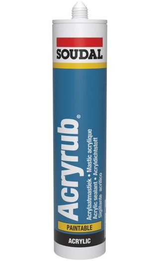 Soudal acryrub | acrylaatkit | zwart | 310 ml - 102601