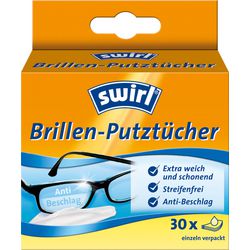 Salviette per la pulizia degli occhiali swirl bianche 30 pezzi