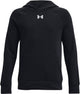 Under armour ua rival polar sudadera con capucha-blk camiseta deportiva para niños - negro - blanco