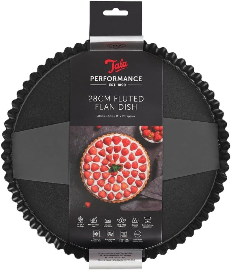 Tala performance - molde para quiche con fondo suelto - 28 cm - apto para horno - revestimiento antiadherente - sin pfas