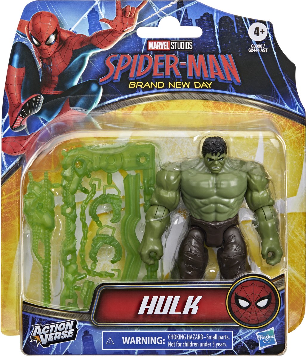Hasbro Marvel Studios Spider-Man nuovissimo action figure di Hulk