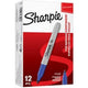 Sharpie -permanentmarkers | fijne punt | blauw | 12 stuks