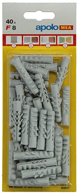 Celo 1015371 - 40 tapones de nailon f502611 8 mm | 5 piezas