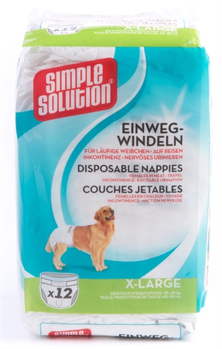 Solución simple Pañal para perros desechable