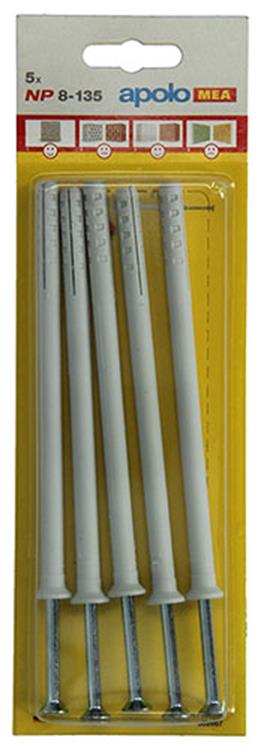 Celo 1015398 - 5 tasselli per chiodi in nylon np 502667 8x135mm | 5 pezzi
