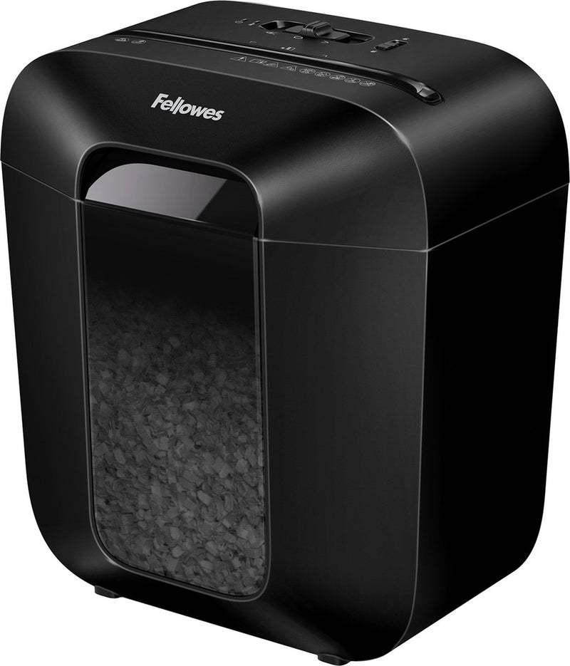 Distruggidocumenti Fellowes Lx25m – Mini-Cut P-4 – 6 fogli – per casa, ufficio e ufficio