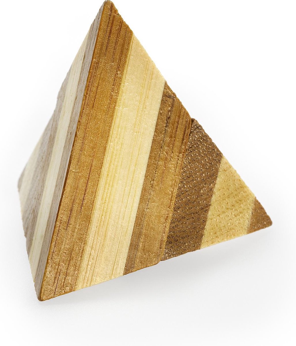 Eureka 3d Bamboo Brain Puzzle Piramid *