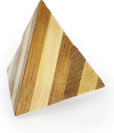 Eureka 3d Bamboo Brain Puzzle Piramid *