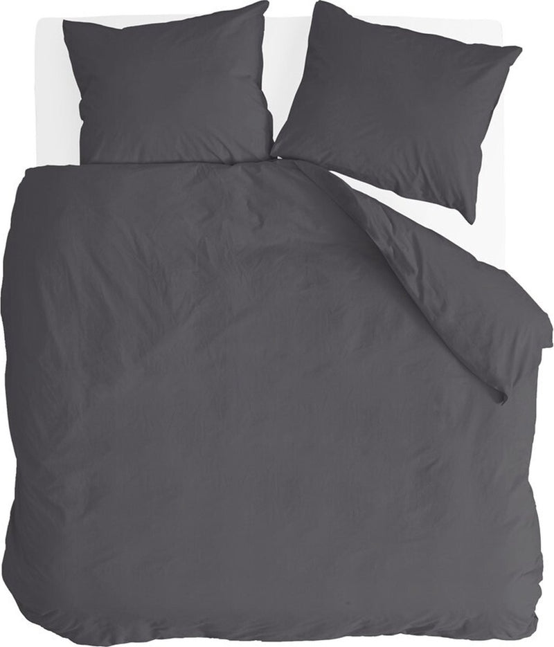 Copripiumino Byrklund Go Velvet - 240x220 - davanti: 100% poliestere, dietro 100% cotone - nero sporco