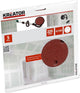 Kreator schuurpapier gipsplaat rond t.b.v. langnek velcro ø 225mm k100 set van 5 stuks (krt232006)