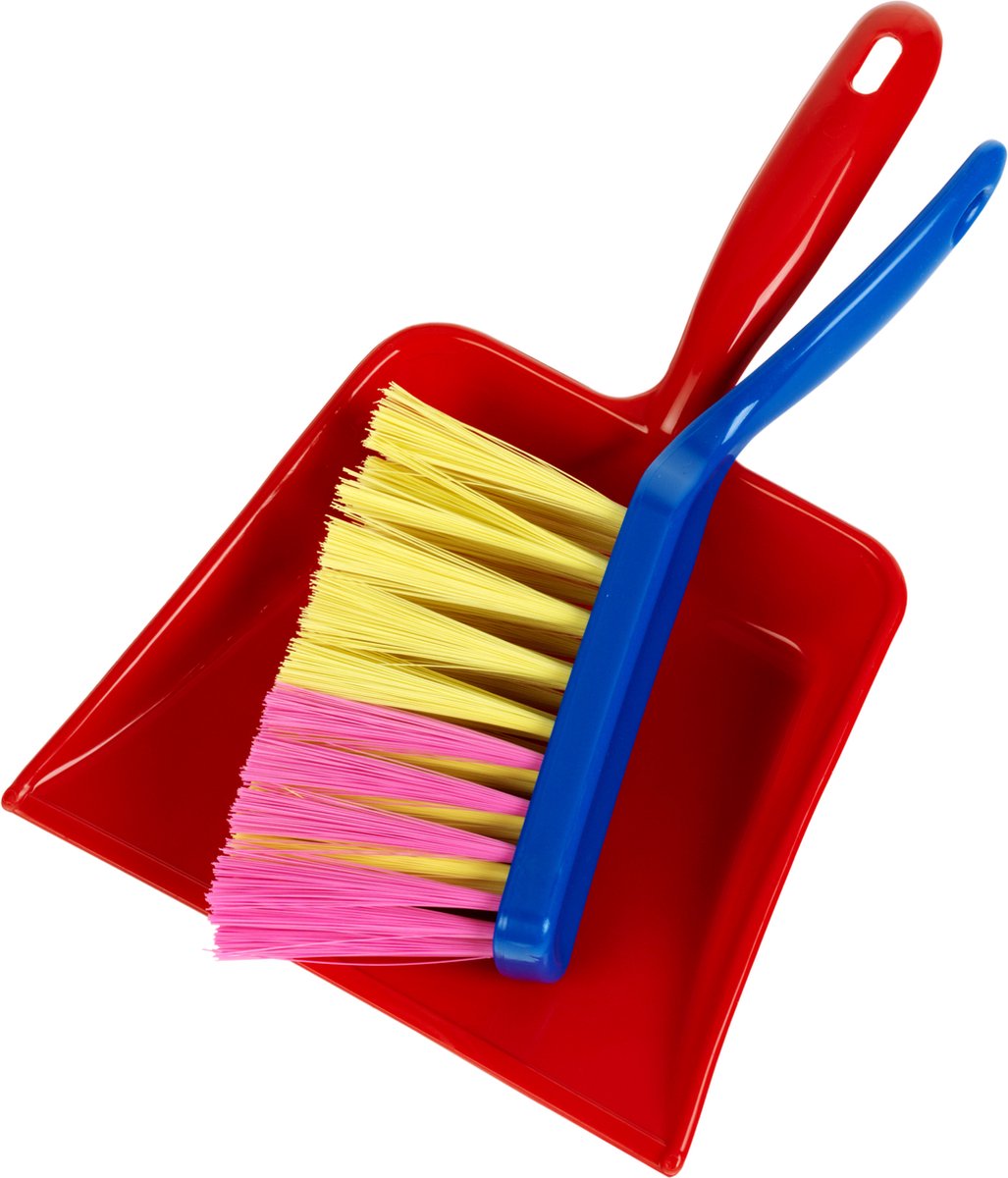 Set per spazzare i bambini Klein Toys Pure Fresh – paletta e paletta – plastica colorata di alta qualità – rosso blu