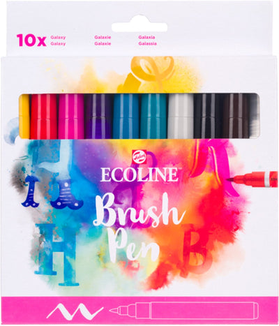 Set di pennelli Bruynzeel Ecoline Galaxy, 10 colori