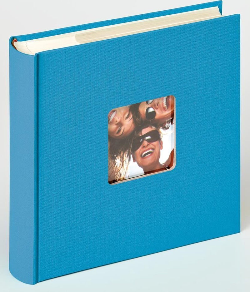 Walther me-110-u fun - álbum de notas - tamaño 24x22 cm - 200 fotos 10 x 15 cm - azul océano