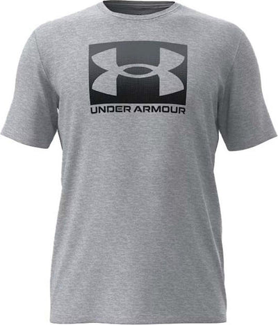 Maglietta sportiva da uomo Under Armour UA M Boxed Sports Updated SS-Gry - Mod Grey Light Heather - Nera