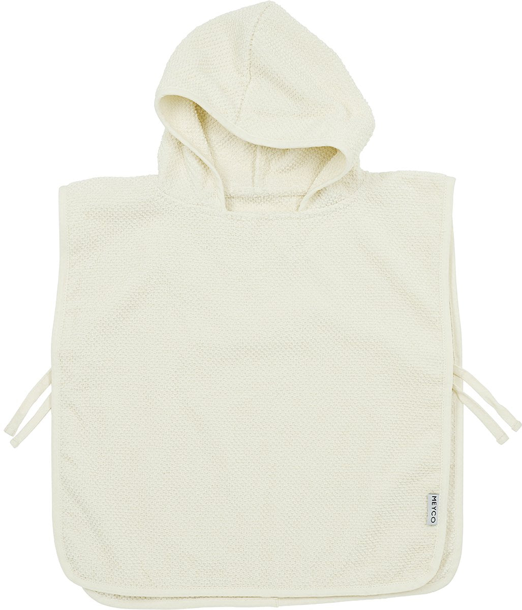 Meyco baby popcorn badponcho - natural - 1-3 jaar