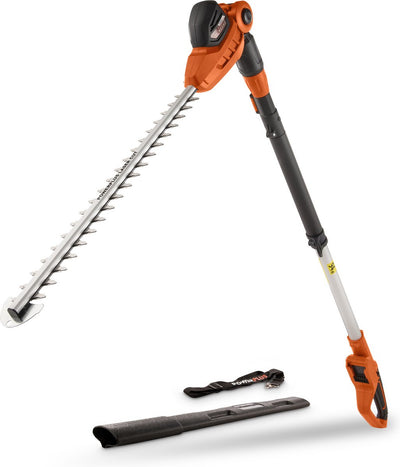 Cortasetos inalámbrico telescópico Powerplus dual power POWDPG75380 - Cortasetos inalámbrico 40 V, sin batería ni cargador, cuchilla de 600 mm y distancia de corte de 20 mm, herramienta de jardín