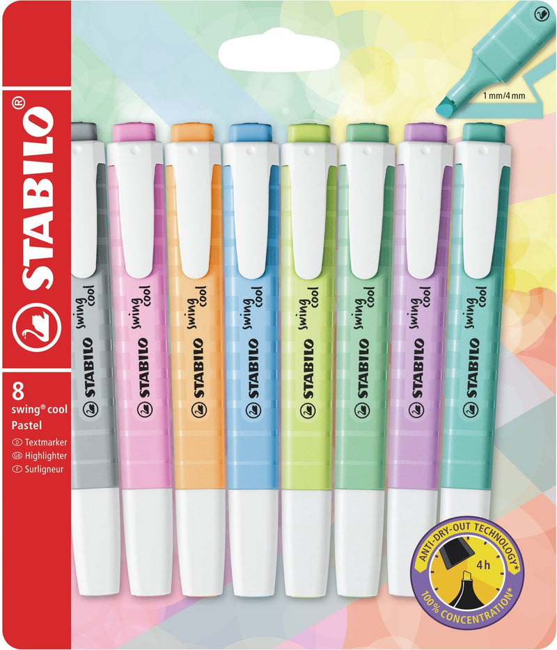 STABILO Swing Markers pastel frío, 8st.
