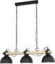 Eglo lubenham hanging lamp - e27 - 90 cm - black brown