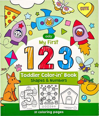 Ooly - libro para colorear para niños en edad preescolar - 123 formas de números