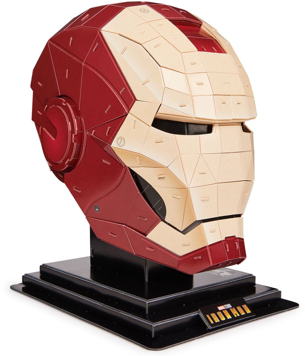 Meraviglia di costruzione 4D - Iron Man - Puzzle 3D - 96 pezzi - Kit di costruzione in cartone