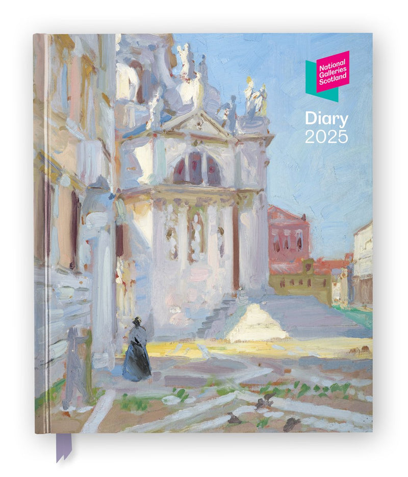 National galleries scotland 2025 desk diary planner - week to view, illustrated throughout