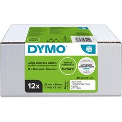 Address label dymo large 99012 matt white