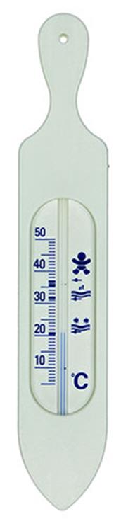 1023322 - Termometro da bagno in plastica bianco | 2 pezzi