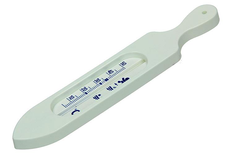 1023322 - Termometro da bagno in plastica bianco | 2 pezzi