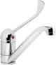 Rubinetto cucina smart Plieger - 1 leva lunga - rubinetto cucina bocca bassa - rubinetto in ottone - cromo