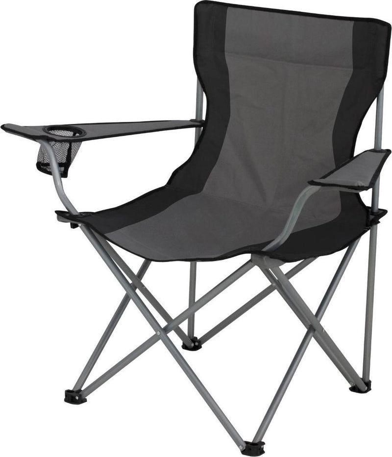 Silla de camping Eurotrail lausanne - gris negro