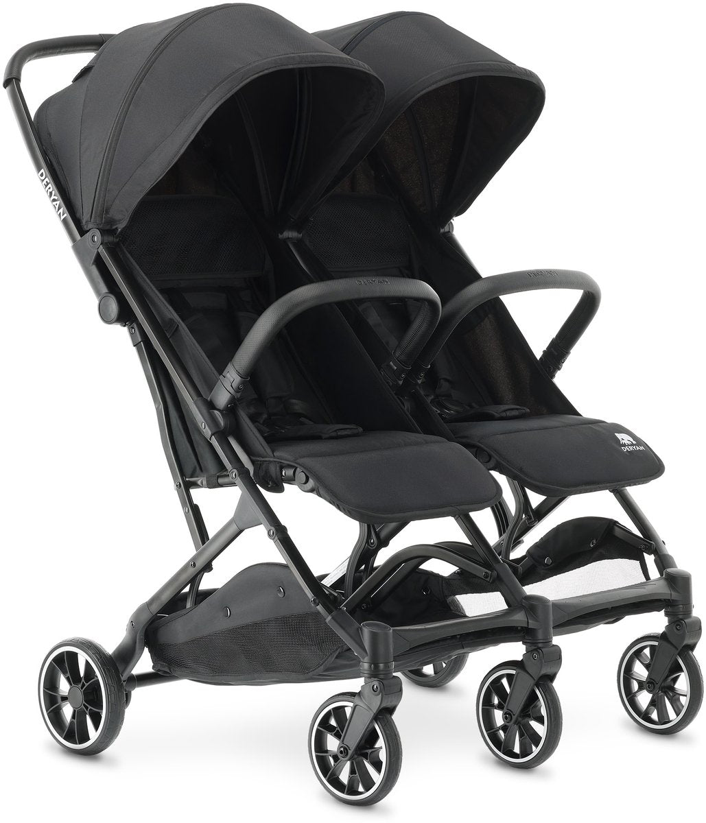 Buggy Deryan Rolo X2 Duo - 2 persone - compatto e leggero - nero
