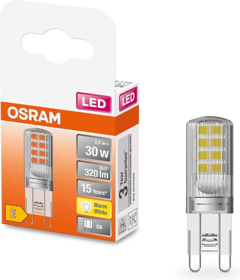 Lampada LED Osram - pin 30 - g9 - 2,6w - 320 lumen - bianco caldo - non dimmerabile