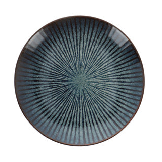 Piatto di tendenza accogliente PLAT D27.5XH3.6 cm Atlantis Stripe