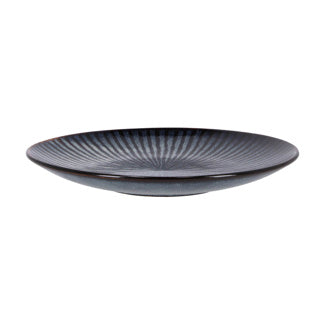 Postre acogedor de placa moderna D21.5XH2.9 cm Stripe Atlantis
