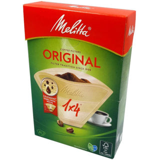 Filtros de café Melitta 1x4 80 piezas marrones