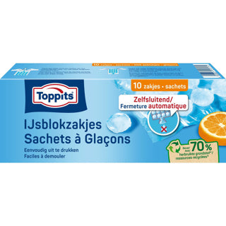 Toppits ijsblokjeszakjes zelfsluitend