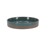 Placa profunda d24xh4 cm basalt océano verde - afbeelding 1