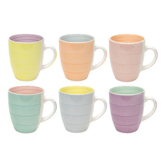 Tazza di caffè m orecchio, 340 ml pastello 2 tono 6 assorchi