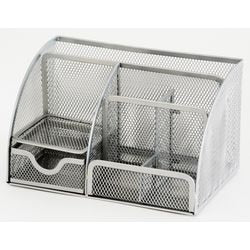 Organizador de escritorio office depot malla metálica plata