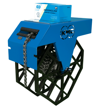 KMC Fietskettingrolhouder - Blauw - 1 haspel - Werkplaats