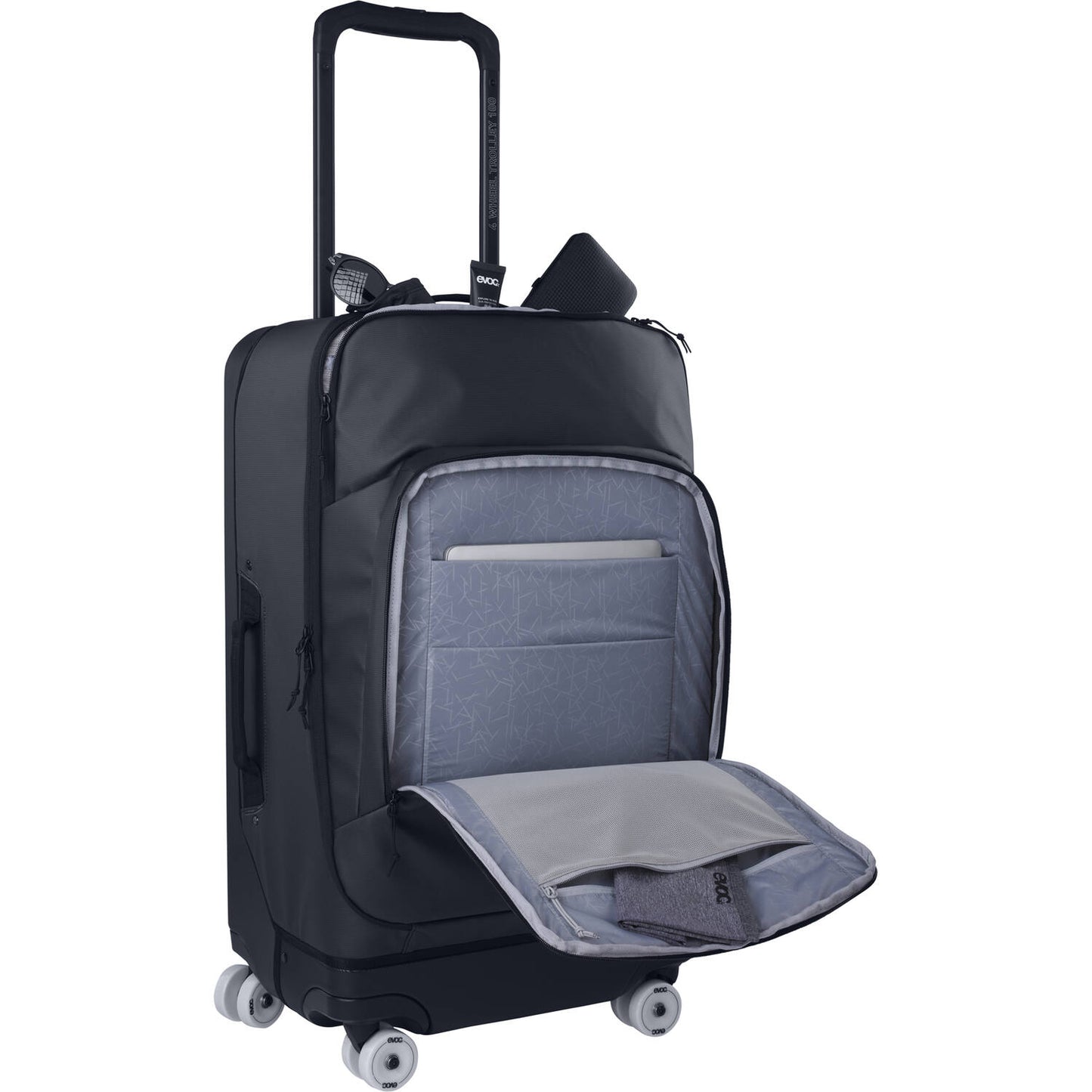 Evoc - Trolley 4 ruote grigio carbonio - nero 100 l