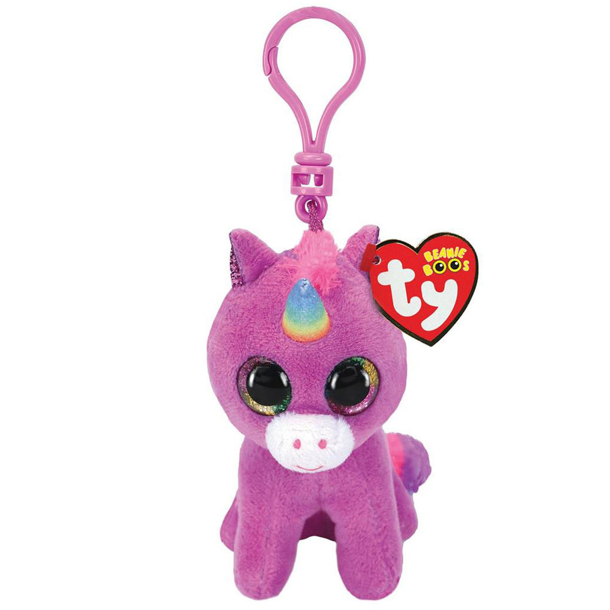 Ty ty beanie clip arrabbiata unicorno abbraccio rosette 7 cm