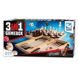 Clown games 3in1 spellendoos hout - afbeelding 1