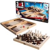 Clown games 3in1 spellendoos hout - afbeelding 2
